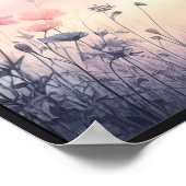 ハミングバードとワイルドフラワー（オプションのフレーム付き） ポスター (角)