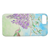 ハミングバードとワ絵画ステリア Case-Mate iPhoneケース (裏面(横))