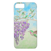 ハミングバードとワ絵画ステリア Case-Mate iPhoneケース (裏面)