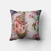 ハミングバードと妖精の城 クッション (裏面)