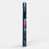 ハミングバードと明るい熱帯の葉のパターン Case-Mate iPhoneケース (裏面/右)