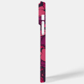 ハミングバードと明るい赤紫色バイオレット Case-Mate iPhoneケース (裏面 / 左)