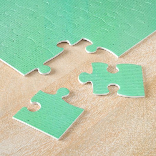 ハミングバードと明るい赤紫色絵画ズ ジグソーパズル (側面)