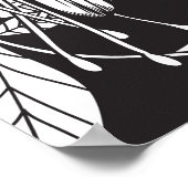 ハミングバードと明るい赤紫色 ポスター (角)