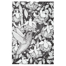 ハミングバードと明るい赤紫色