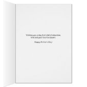 ハミングバードと暗い赤紫色マザーズデイカード (内側 (右))