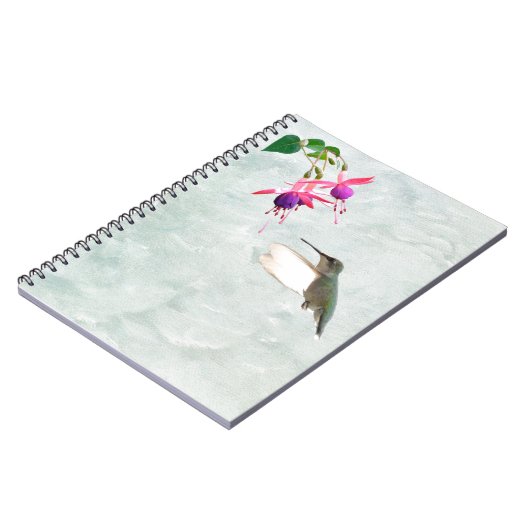 ハミングバードと暗い赤紫色 ノートブック (左側)