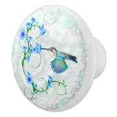 ハミングバードと朝顔 セラミックノブ (右)