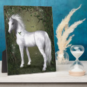 ハミングバードと森の白い馬 フォトプラーク (側面)