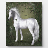 ハミングバードと森の白い馬 フォトプラーク (正面)