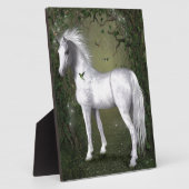 ハミングバードと森の白い馬 フォトプラーク (側面)