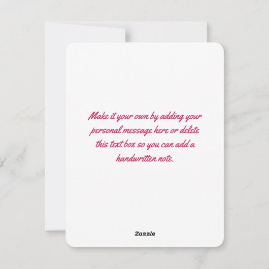 ハミングバードと熱帯の花 シーズンカード (裏面)