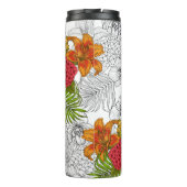 ハミングバードと熱帯性花束 タンブラー (裏面)