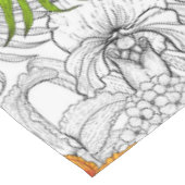 ハミングバードと熱帯性花束 テーブルクロス (アングル)