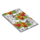 ハミングバードと熱帯性花束 ノートブック (右側)