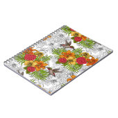 ハミングバードと熱帯性花束 ノートブック (左側)