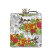 ハミングバードと熱帯性花束 フラスク (裏面)