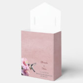 ハミングバードと結婚ハイビスカス | ピンク フェイバーボックス (オープン)