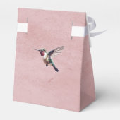 ハミングバードと結婚ハイビスカス | ピンク フェイバーボックス (裏面サイド)