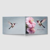 ハミングバードと結婚ハイビスカス |青 ゲストブック (全面)