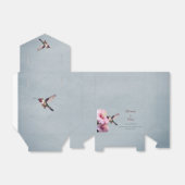 ハミングバードと結婚ハイビスカス |青 フェイバーボックス (折り畳みなし)