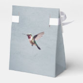 ハミングバードと結婚ハイビスカス |青 フェイバーボックス (裏面サイド)