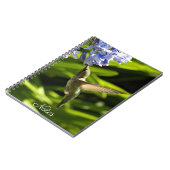 ハミングバードと花の自然写真 ノートブック (左側)