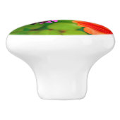 ハミングバードと花セラミックノブ セラミックノブ (側面)