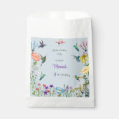 ハミングバードと花園の誕生日パーティー フェイバーバッグ (正面)