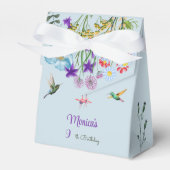 ハミングバードと花園の誕生日パーティー フェイバーボックス (正面サイド)