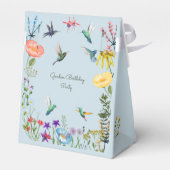 ハミングバードと花園の誕生日パーティー フェイバーボックス (裏面サイド)