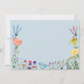 ハミングバードと花園の誕生日パーティー 招待状 (裏面)