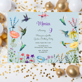 ハミングバードと花園の誕生日パーティー 招待状