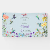 ハミングバードと花園の誕生日パーティー 横断幕 (横)