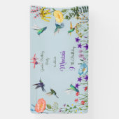 ハミングバードと花園の誕生日パーティー 横断幕 (縦)
