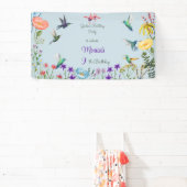 ハミングバードと花園の誕生日パーティー 横断幕 (インサイチュ)