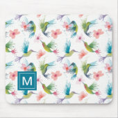 ハミングバードと花 マウスパッド (正面)