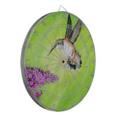 ハミングバードと薄紫絵画ズ ダーツボード (正面左)