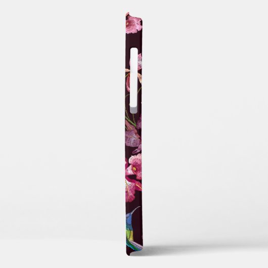 ハミングバードと蘭、熱帯シームレスファッション。 Case-Mate iPhoneケース (裏面 / 左)