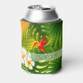 ハミングバードのある熱帯太陽の光 缶クーラー (缶裏面)