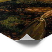 ハミングバードのポスターで蘭をスプレー ポスター (角)