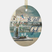 ハミングバードの信仰は、私が神であることを知っている セラミックオーナメント (右)