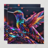 ハミングバードの年：月々の旅 シーズンカード (正面/裏面)