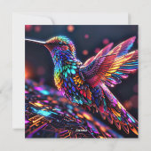 ハミングバードの年：月々の旅 シーズンカード (裏面)