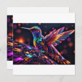 ハミングバードの年：月々の旅 招待状 (正面/裏面)