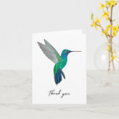 ハミングバードの広報ありがとう カード (黄色い花)