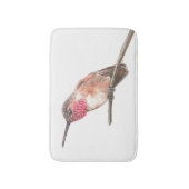 ハミングバードの水色 バスマット (正面縦)