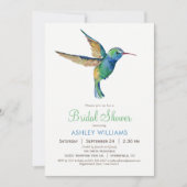 ハミングバードの結婚前お茶会招待状 招待状 (正面)