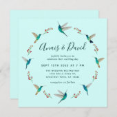 ハミングバードの結婚式招待状 案内状 (正面/裏面)