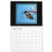 ハミングバードの12ヶ月カレンダー。 カレンダー (2月 2026)